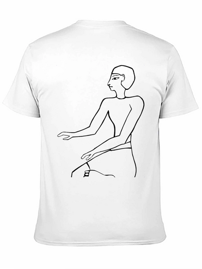 Egyptian Pharaoh Art Black T-Shirt