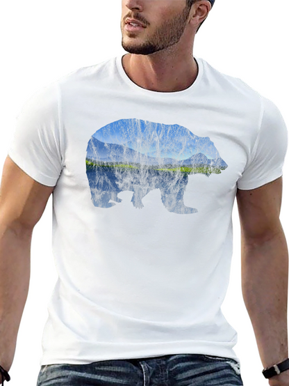 Bear Landscape Graphic Tee