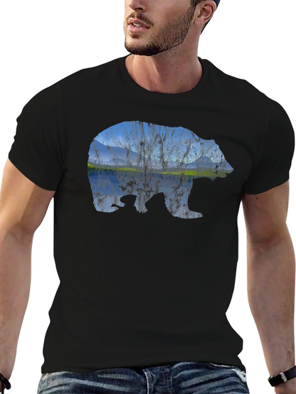 Bear Landscape Graphic Tee