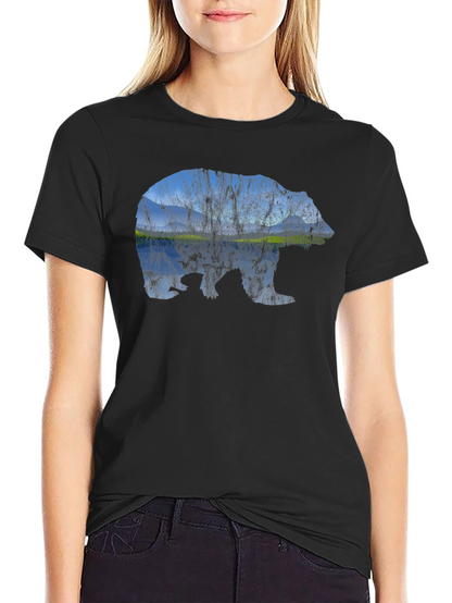 Bear Landscape Graphic Tee