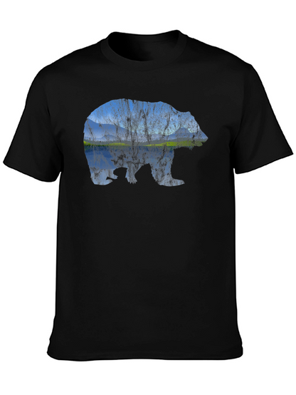 Bear Landscape Graphic Tee