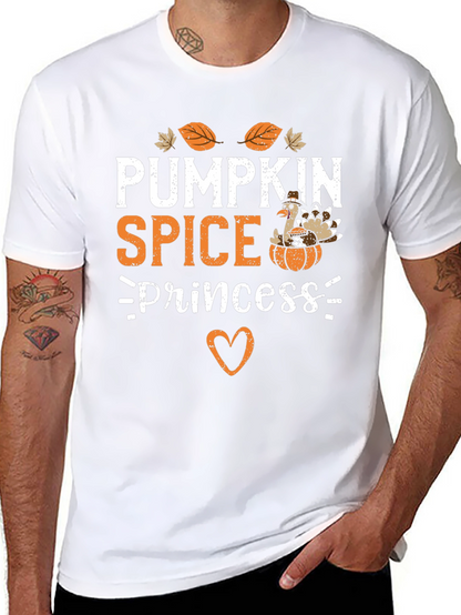 Pumpkin Spice Princess Thanksgiving T-Shirt