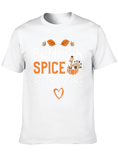 Pumpkin Spice Princess Thanksgiving T-Shirt