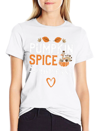 Pumpkin Spice Princess Thanksgiving T-Shirt