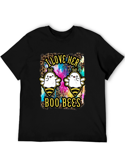 I Love Her Boo Bees Halloween T-Shirt