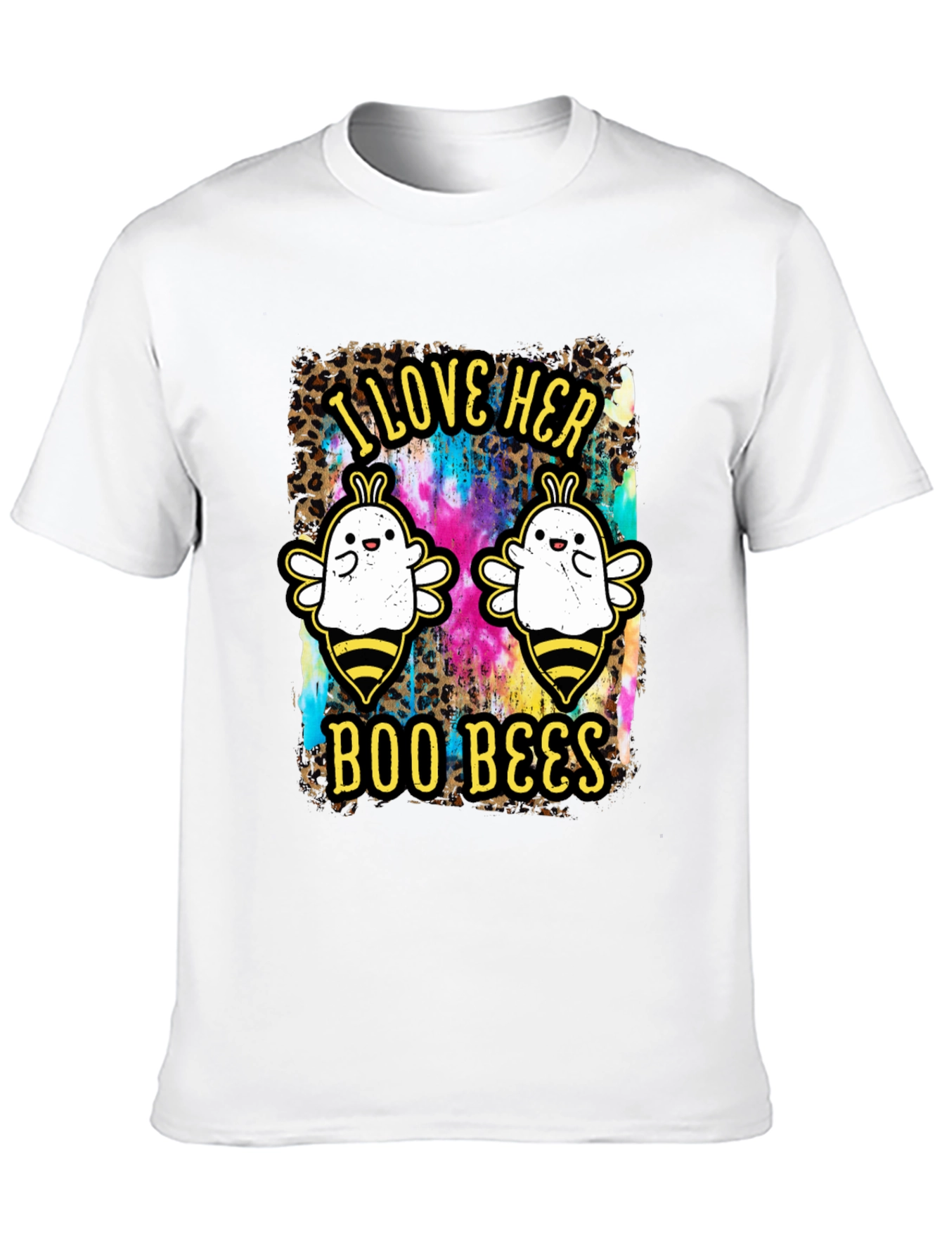 I Love Her Boo Bees Halloween T-Shirt