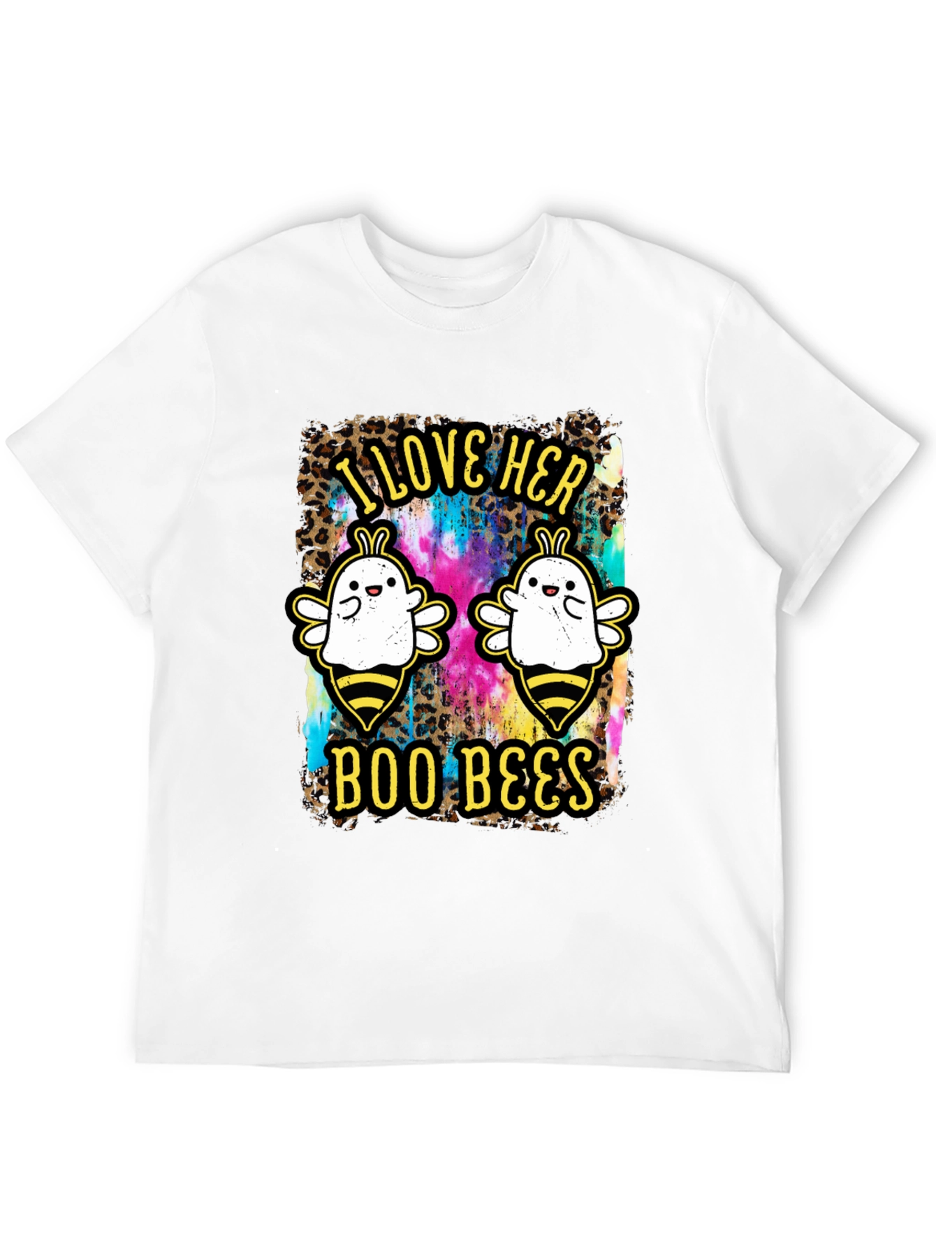 I Love Her Boo Bees Halloween T-Shirt