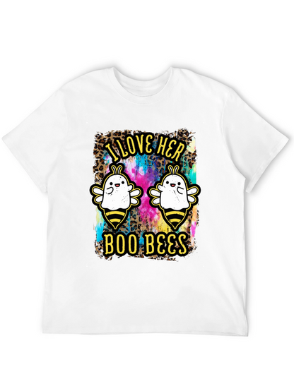I Love Her Boo Bees Halloween T-Shirt