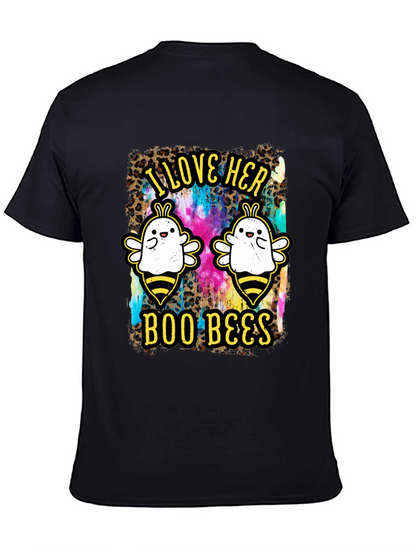 I Love Her Boo Bees Halloween T-Shirt