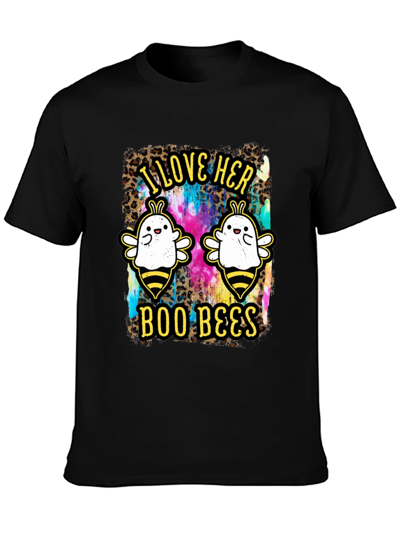 I Love Her Boo Bees Halloween T-Shirt