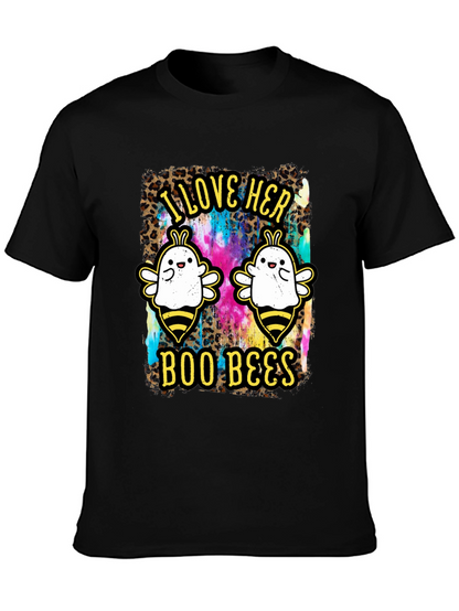 I Love Her Boo Bees Halloween T-Shirt