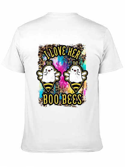I Love Her Boo Bees Halloween T-Shirt