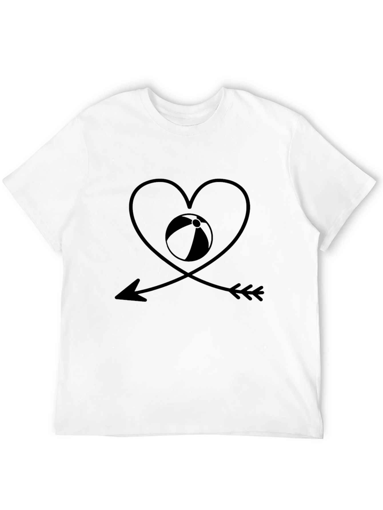 Beach Lover Black Graphic Tee