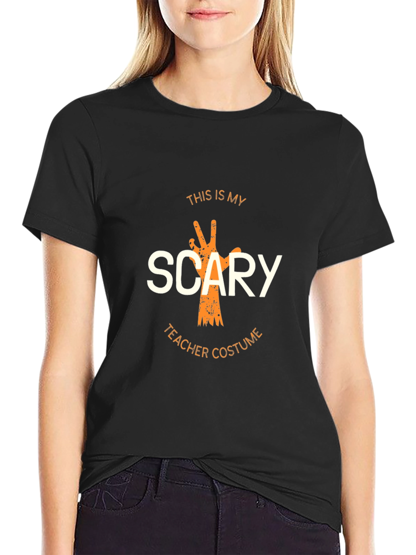 Scary Teacher Costume Graphic T-Shirt