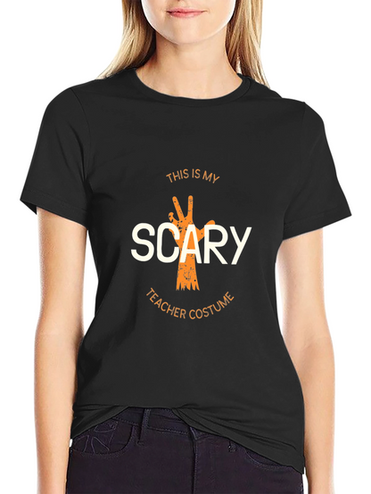 Scary Teacher Costume Graphic T-Shirt