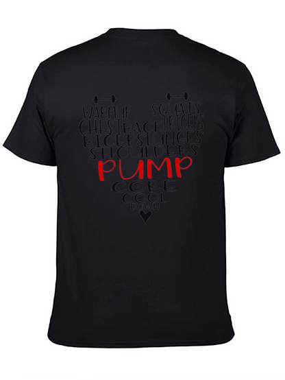 Workout T-Shirt Gym Fitness Training Pump Tee