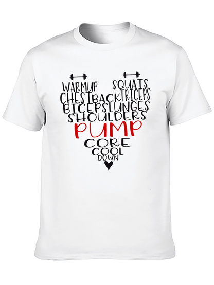 Workout T-Shirt Gym Fitness Training Pump Tee