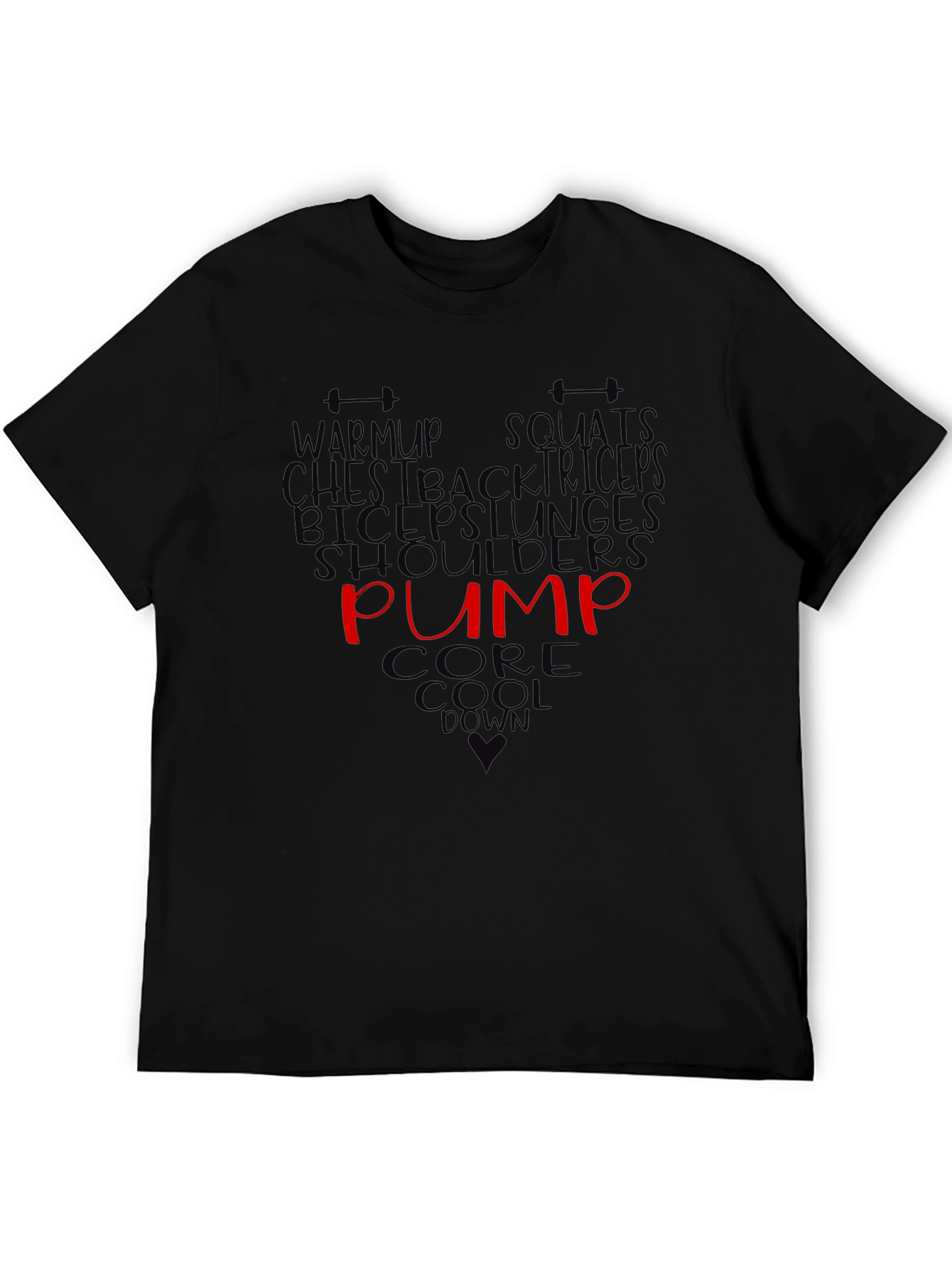 Workout T-Shirt Gym Fitness Training Pump Tee