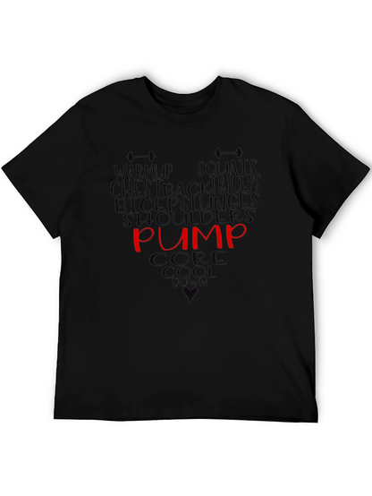 Workout T-Shirt Gym Fitness Training Pump Tee