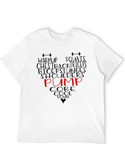 Workout T-Shirt Gym Fitness Training Pump Tee