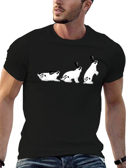 Funny Bunny Evolution T-Shirt - Black