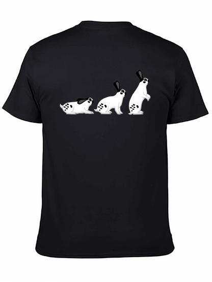Funny Bunny Evolution T-Shirt - Black