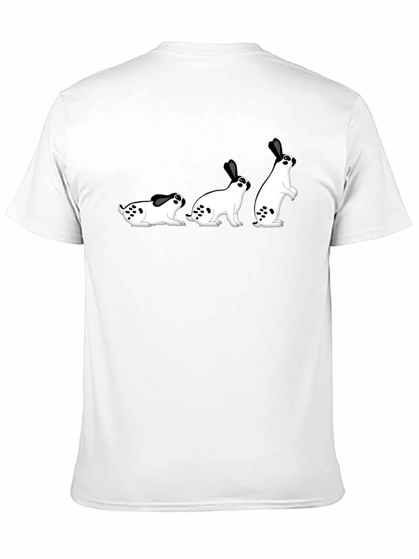 Funny Bunny Evolution T-Shirt - Black
