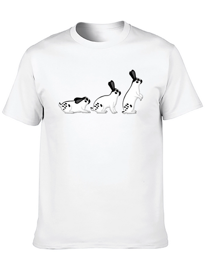 Funny Bunny Evolution T-Shirt - Black