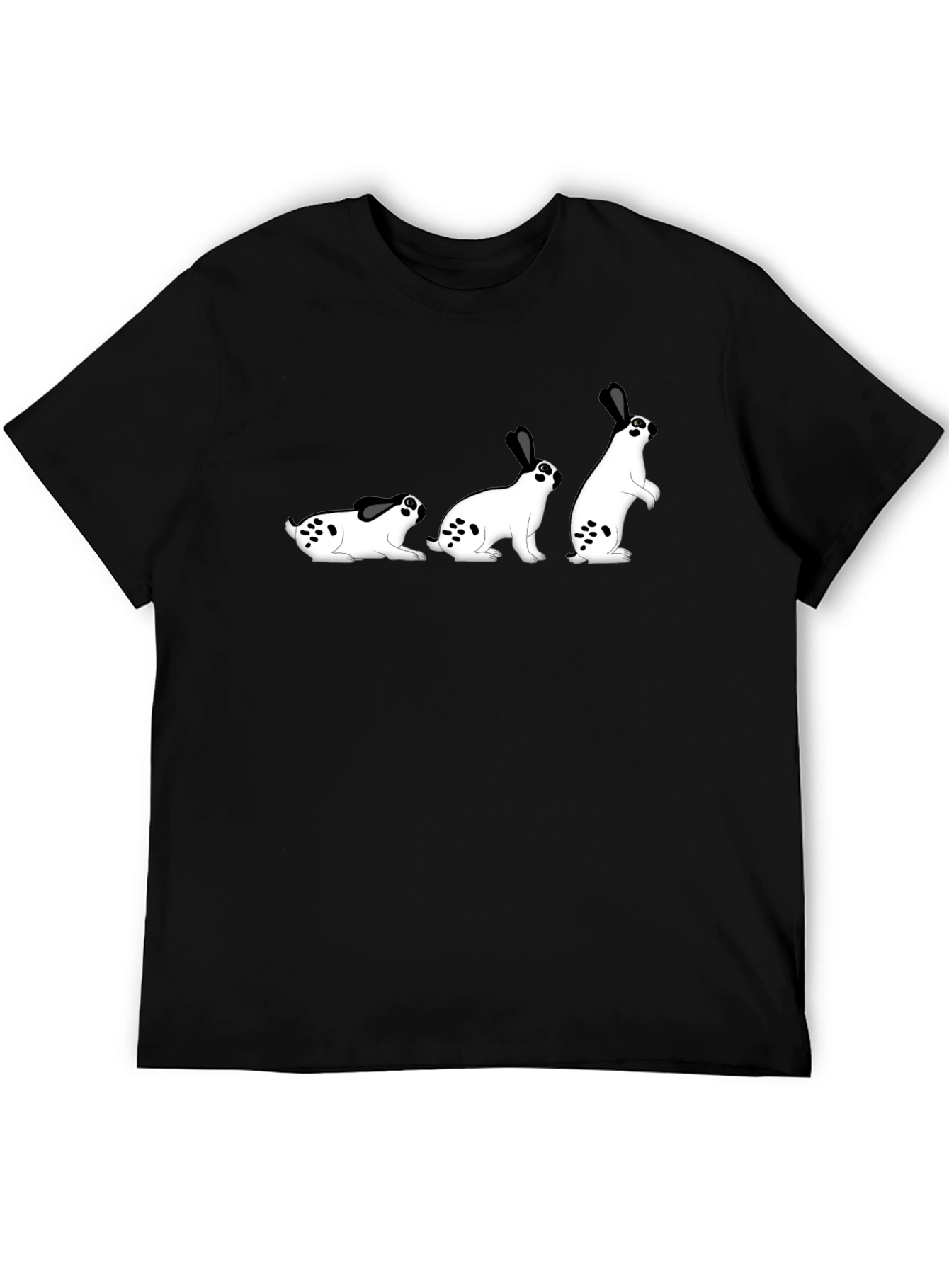 Funny Bunny Evolution T-Shirt - Black