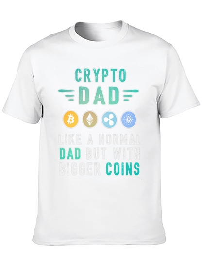 Crypto Dad T-Shirt - Bitcoin Ethereum Ripple