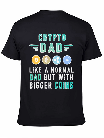 Crypto Dad T-Shirt - Bitcoin Ethereum Ripple