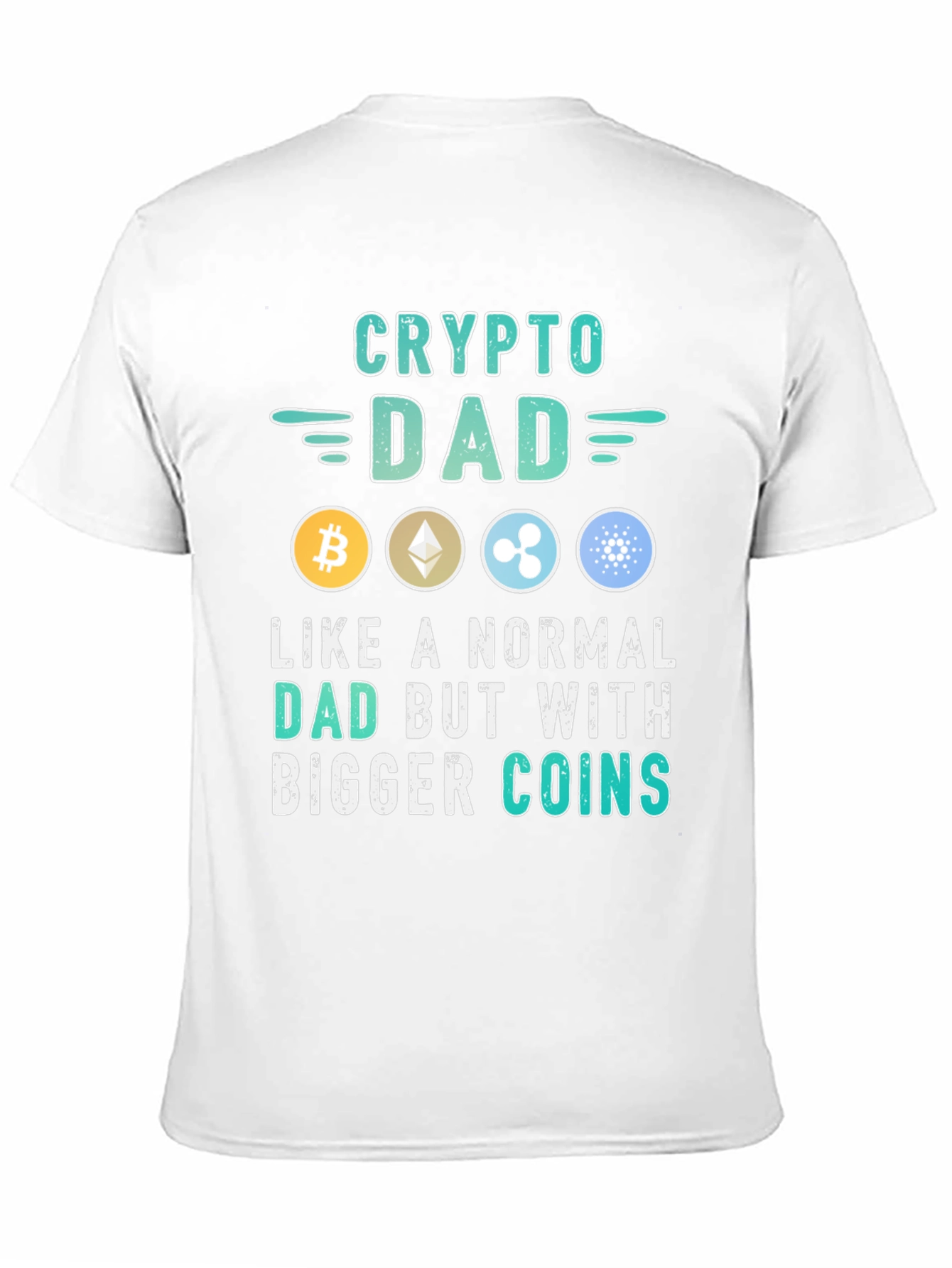 Crypto Dad T-Shirt - Bitcoin Ethereum Ripple