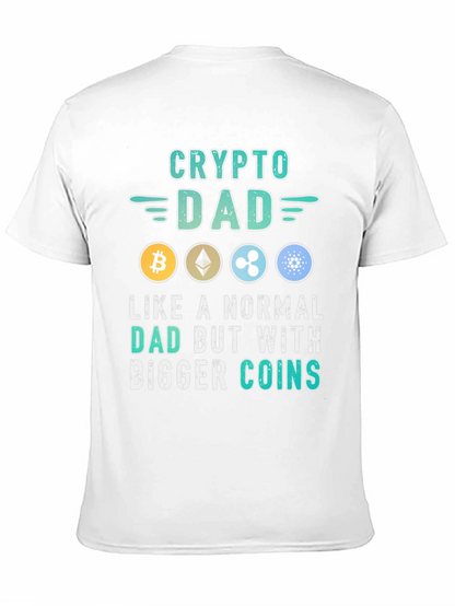 Crypto Dad T-Shirt - Bitcoin Ethereum Ripple