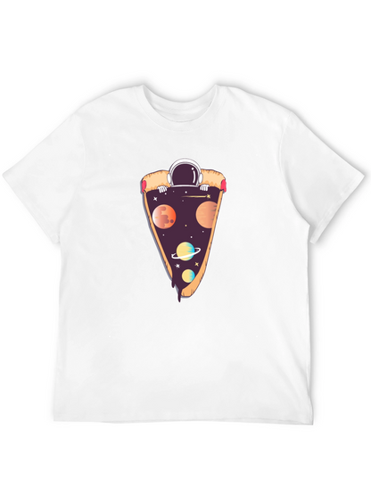 Space Pizza T-Shirt - Astronaut Galaxy Slice Tee