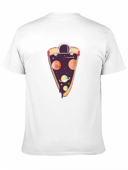 Space Pizza T-Shirt - Astronaut Galaxy Slice Tee