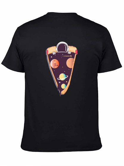 Space Pizza T-Shirt - Astronaut Galaxy Slice Tee