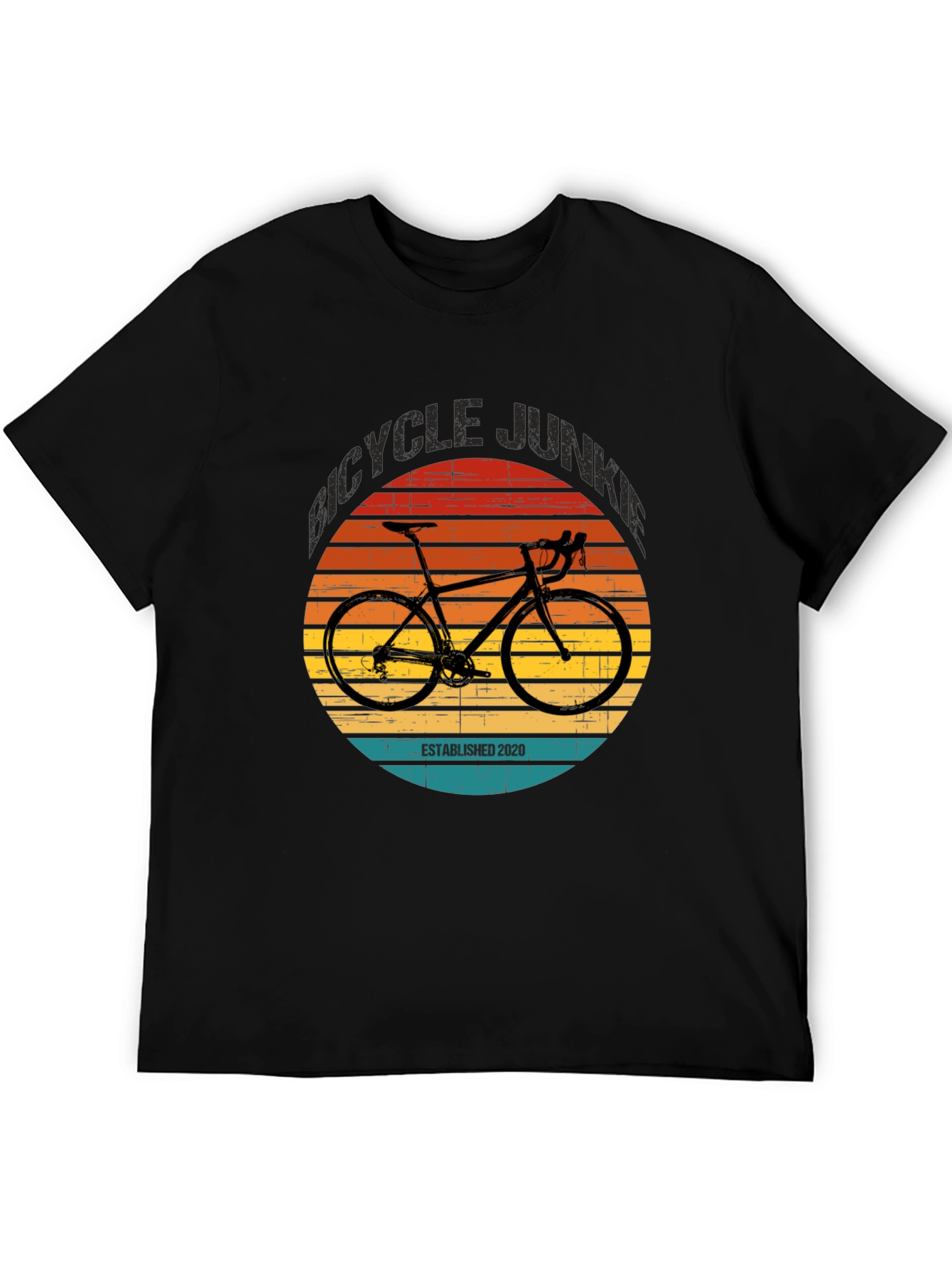 Bicycle Junkie Established 2020 T-Shirt