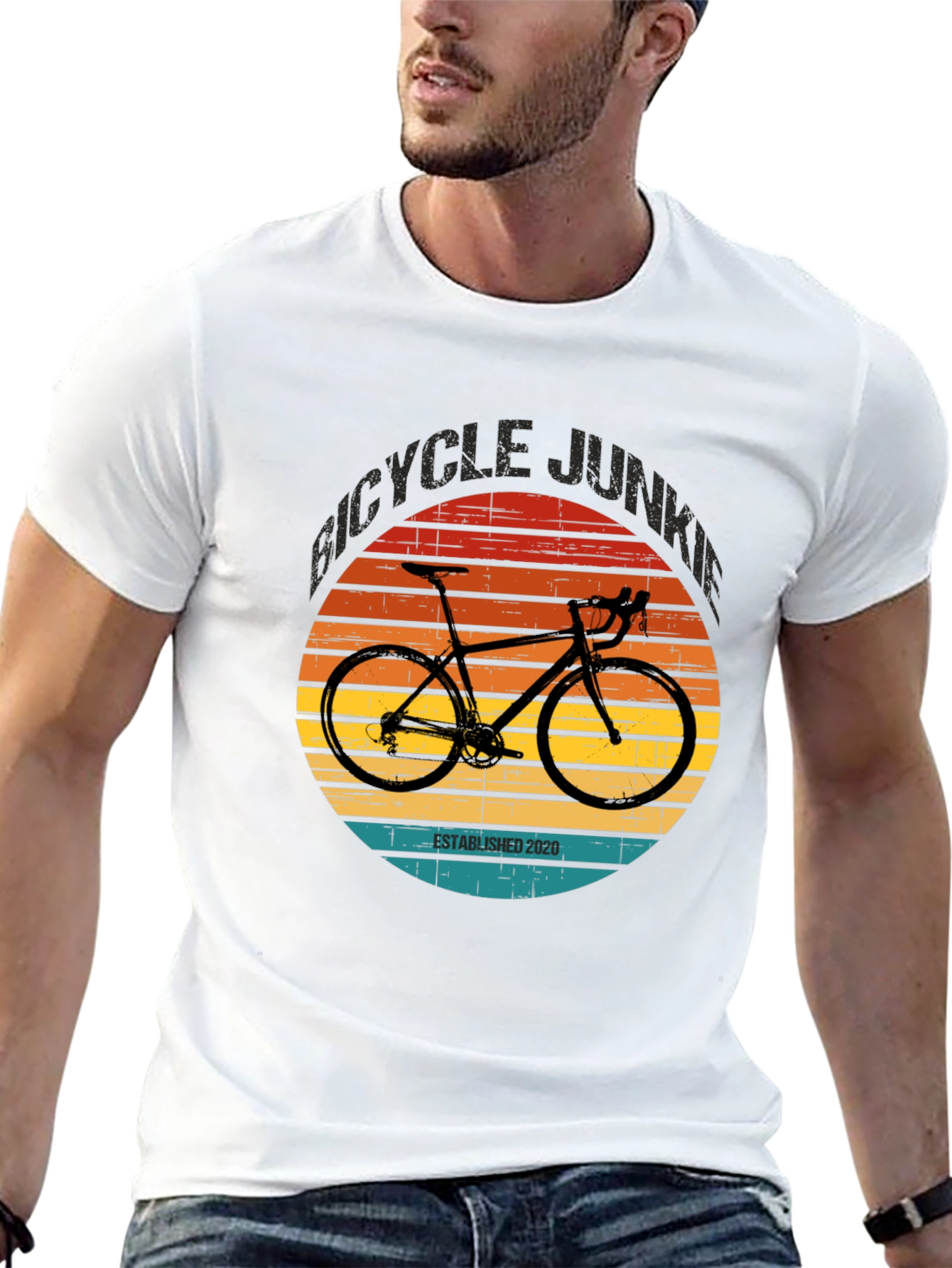 Bicycle Junkie Established 2020 T-Shirt
