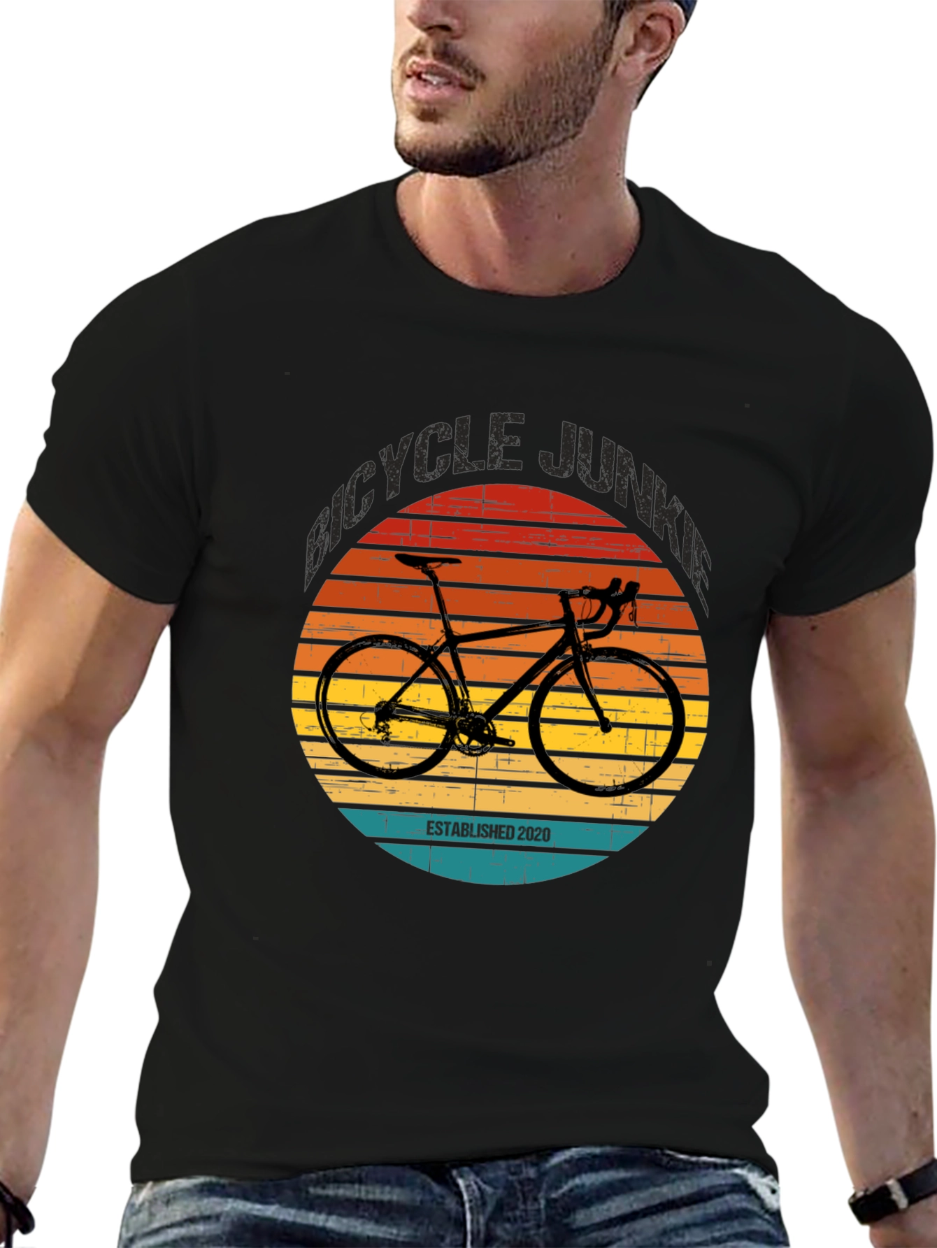 Bicycle Junkie Established 2020 T-Shirt