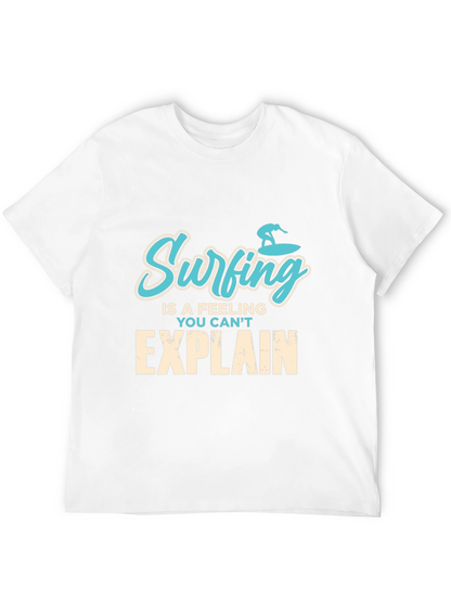 Surfing Feeling Graphic Tee - Mens Black T-Shirt