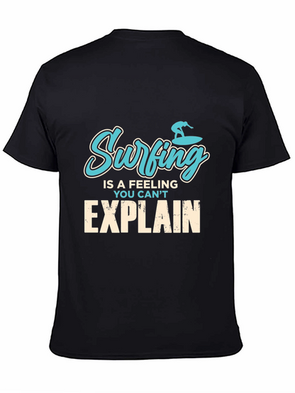 Surfing Feeling Graphic Tee - Mens Black T-Shirt