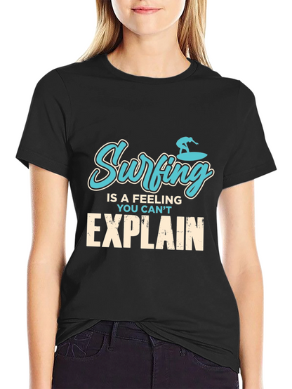 Surfing Feeling Graphic Tee - Mens Black T-Shirt