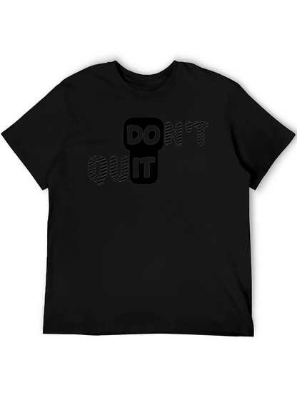 Motivational Do It Black T-Shirt