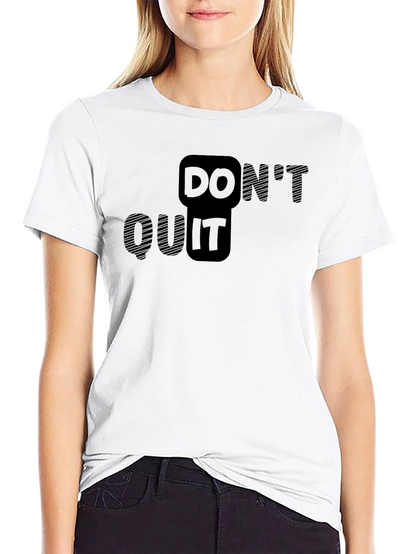 Motivational Do It Black T-Shirt