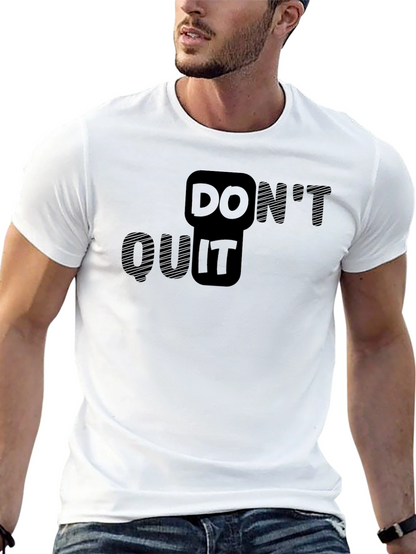 Motivational Do It Black T-Shirt