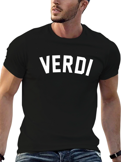 Verdi Graphic Tee - Black Cotton T-Shirt