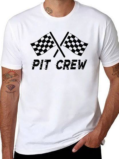 Pit Crew Black Tee - Racing Fan Apparel