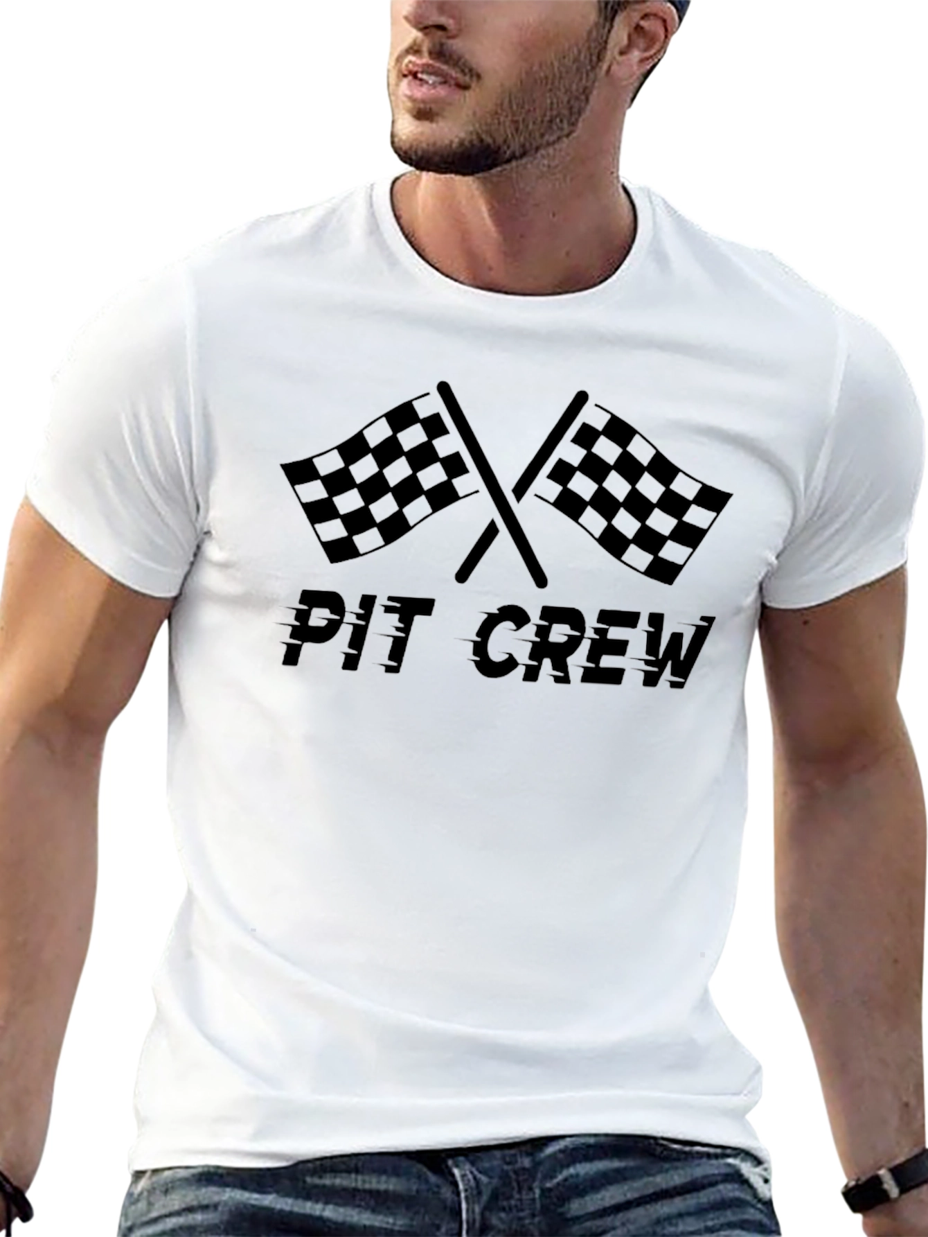 Pit Crew Black Tee - Racing Fan Apparel