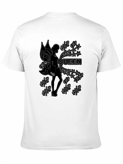 Queen Fairy Graphic Black T-Shirt