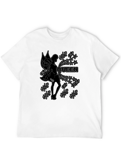 Queen Fairy Graphic Black T-Shirt